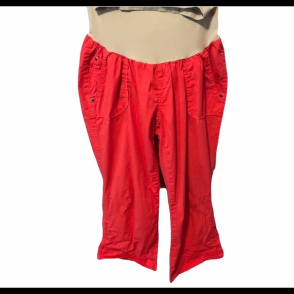 Motherhood Maternity coral pants L - Picture 1 of 7